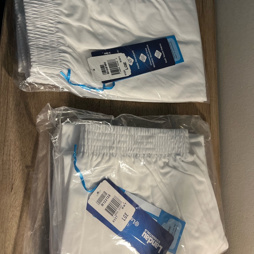Landau White Scrub Pants
